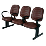 Cadeira Longarina Diretor Courino com Braço