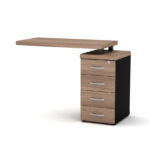 Mesa Complemento Pé Gaveteiro 4 Gavetas PE40