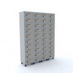 Armário de aço caixa postal 40 portas 504