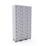 Armário de aço porta objetos 30 portas pitão para cadeado