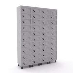 Armário de aço porta objetos 40 portas fechadura com chave 190B