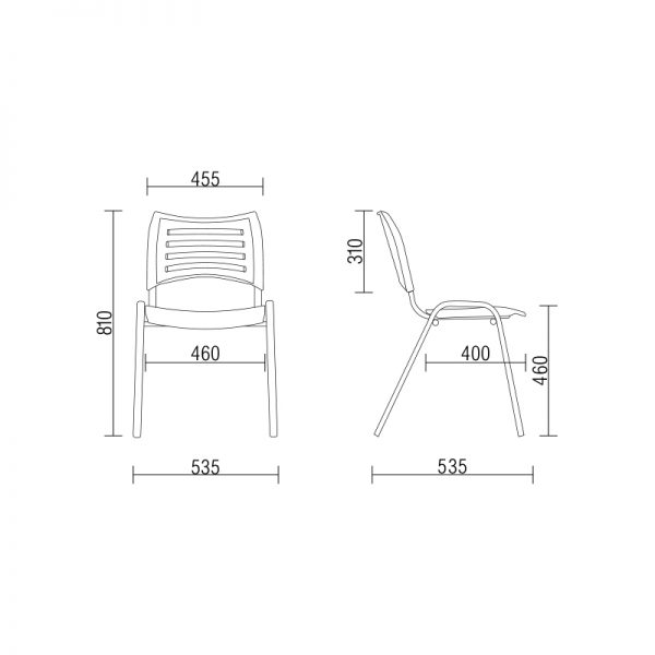 Cadeira Pl Stica Iso Frisokar Astem M Veis