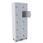 Roupeiro de aço com 10 portas fechadura com chave GRF 502