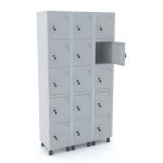 Roupeiro de aço com 15 portas fechadura com chave GRF 503