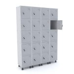 Roupeiro de aço com 20 portas fechadura com chave GRF 504