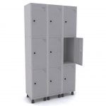 Roupeiro de aço com 9 portas pitão para cadeado GRP 503